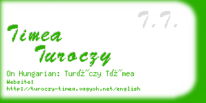 timea turoczy business card